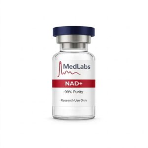 NAD+ peptide vial for mitochondrial research
